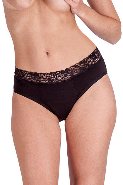 FEMME RÉPUBLIQUE - BRAGA MENSTRUAL M - NEGRO