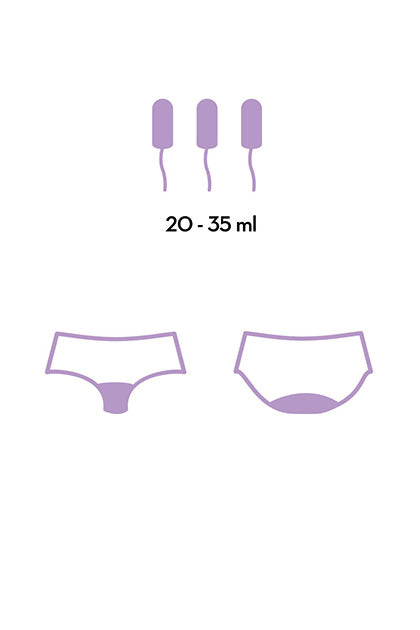 FEMME RÉPUBLIQUE - BRAGA MENSTRUAL 2XL - NEGRO