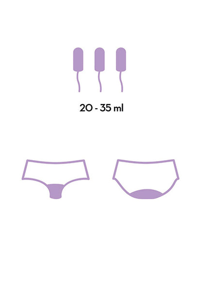 FEMME RÉPUBLIQUE - BRAGA MENSTRUAL L - NEGRO