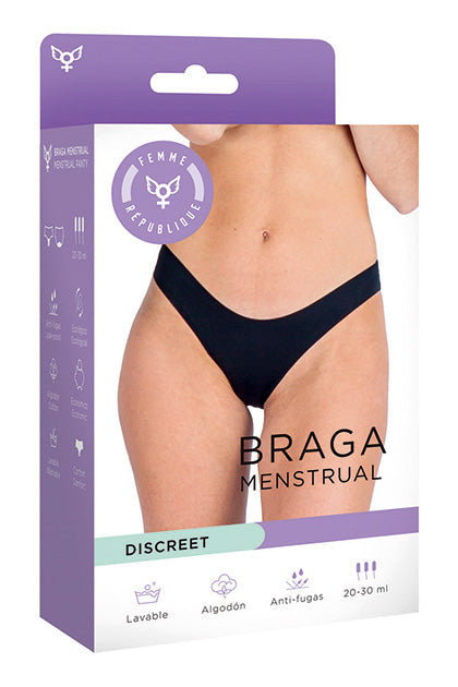 Braga Menstrual S - NEGRO