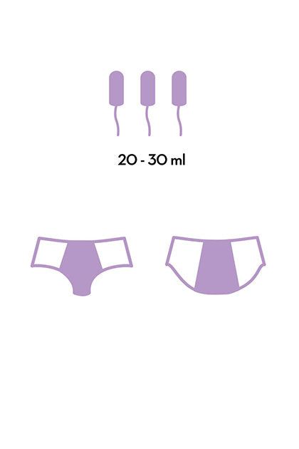 FEMME RÉPUBLIQUE - BRAGA MENSTRUAL M - NEGRO