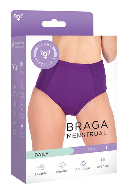 FEMME RÉPUBLIQUE - BRAGA MENSTRUAL M - LILA