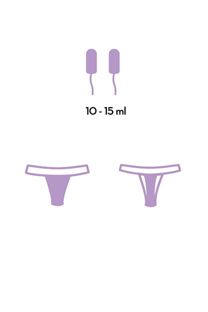 FEMME RÉPUBLIQUE - BRAGA MENSTRUAL L - NEGRO