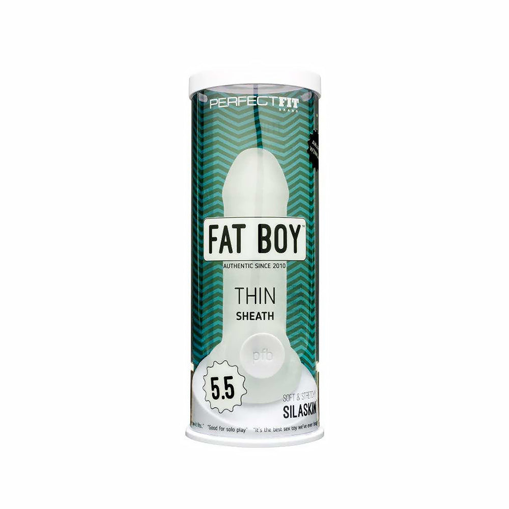 PERFECT FIT - FAT BOY THIN 5.5 IN. EXTENDER SHEATH CLEAR