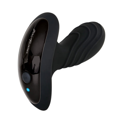 ZERO TOLERANCE - THE GENTLEMAN RECHARGEABLE VIBRATING SILICONE PROSTATE MASSAGER BLACK