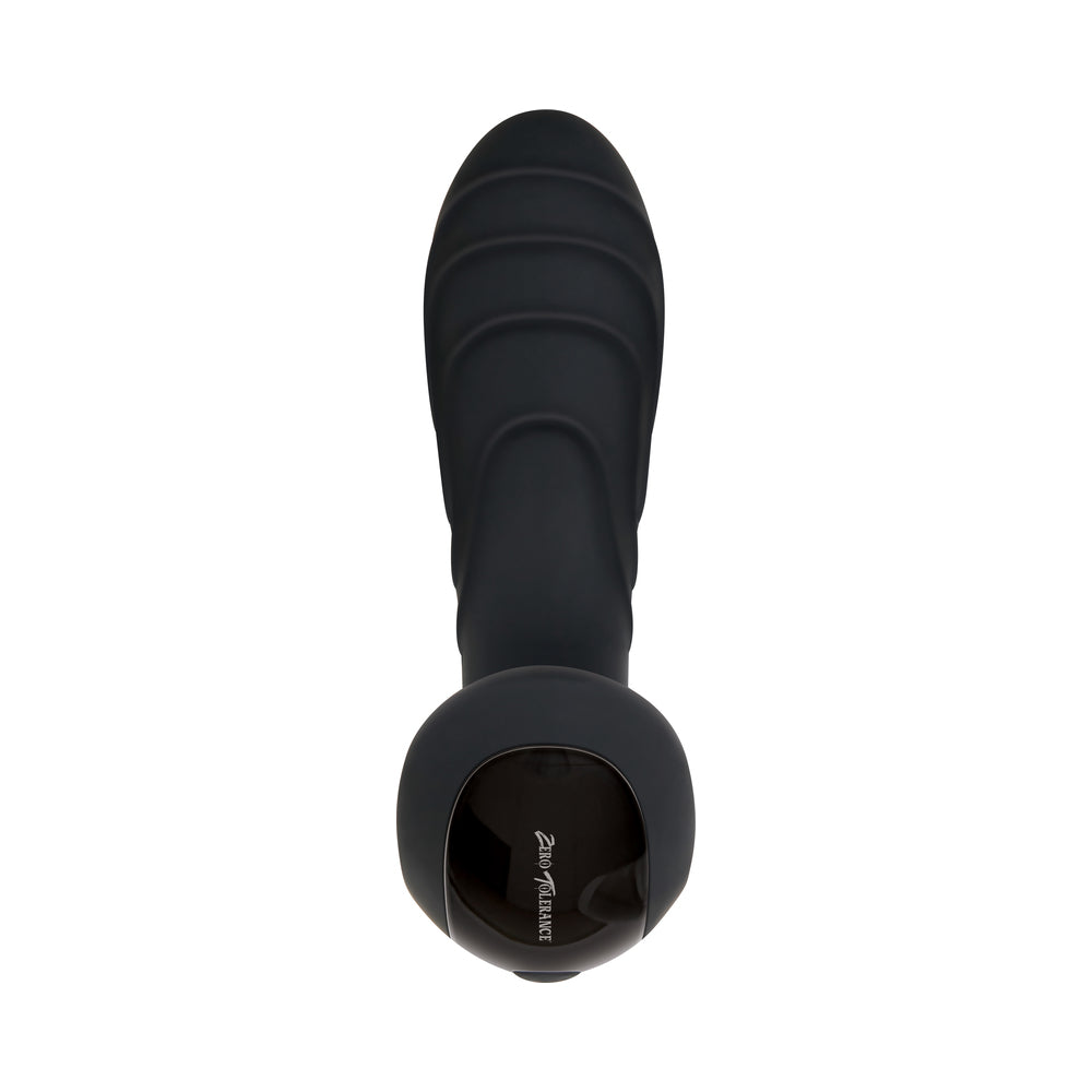 ZERO TOLERANCE - THE GENTLEMAN RECHARGEABLE VIBRATING SILICONE PROSTATE MASSAGER BLACK