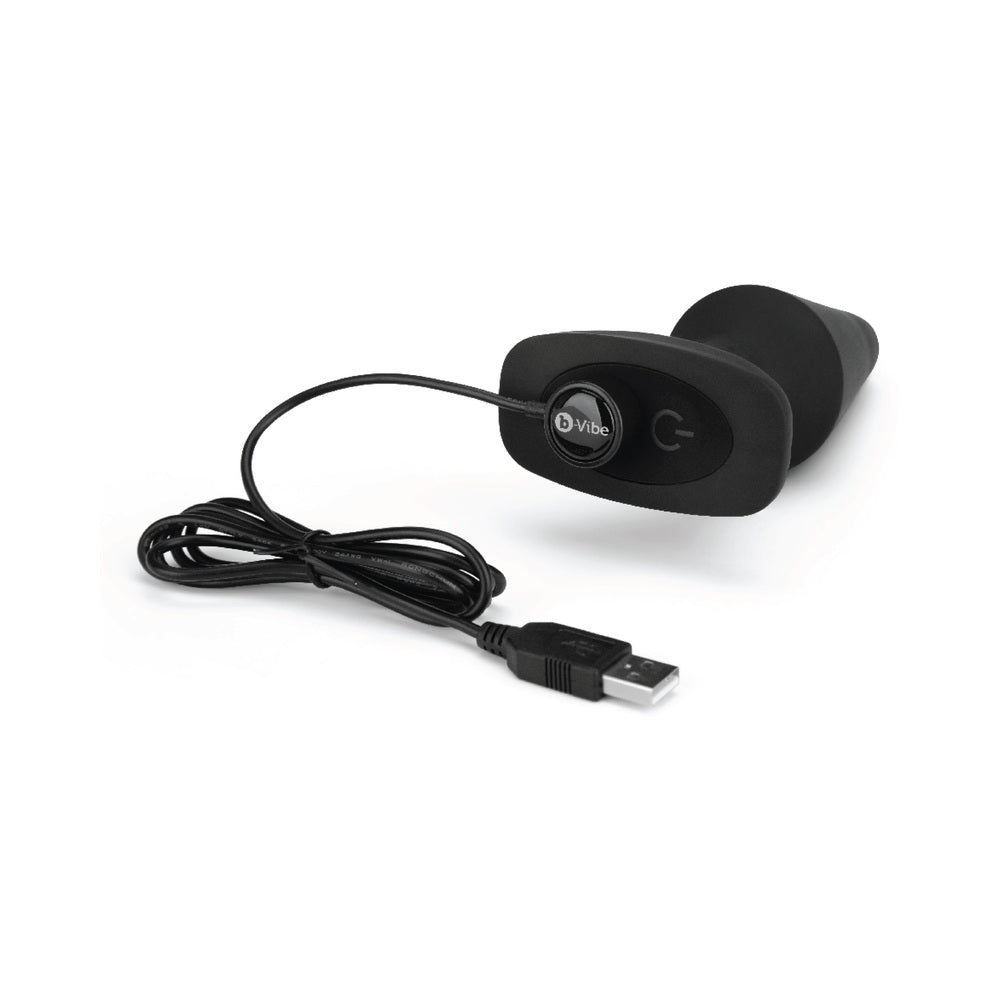 B-VIBE RIMMING XL ROTATING AND VIBRATING REMOTE CONTROL PLUG BLACK