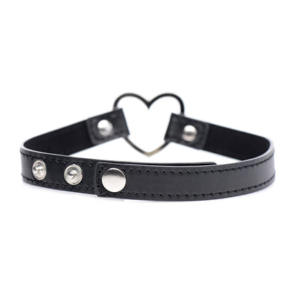 MASTER SERIES DARK HEART CHROME HEART CHOKER BLACK