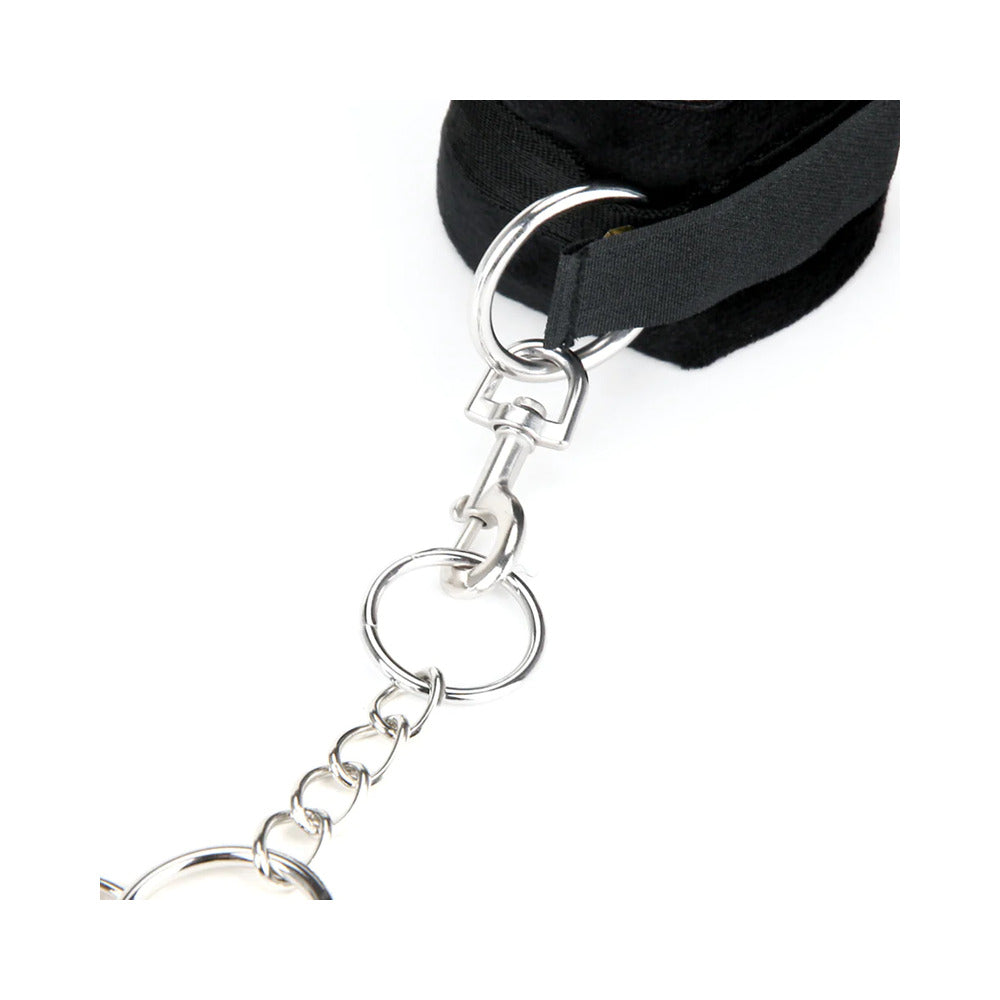 ELECTRIC EEL - LUX FETISH DELUXE CHAIN HOG TIE WITH 4-PIECE CUFF SET