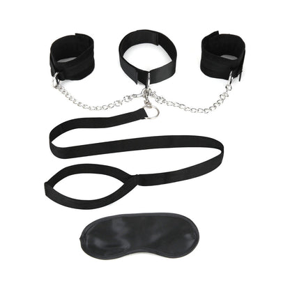 ELECTRIC EEL - LUX FETISH COLLAR CUFFS & LEASH SET