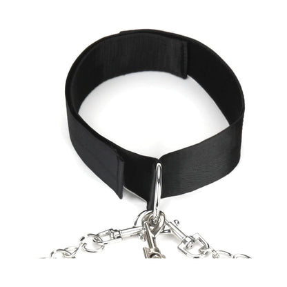 LUX FETISH COLLAR CUFFS & LEASH SET
