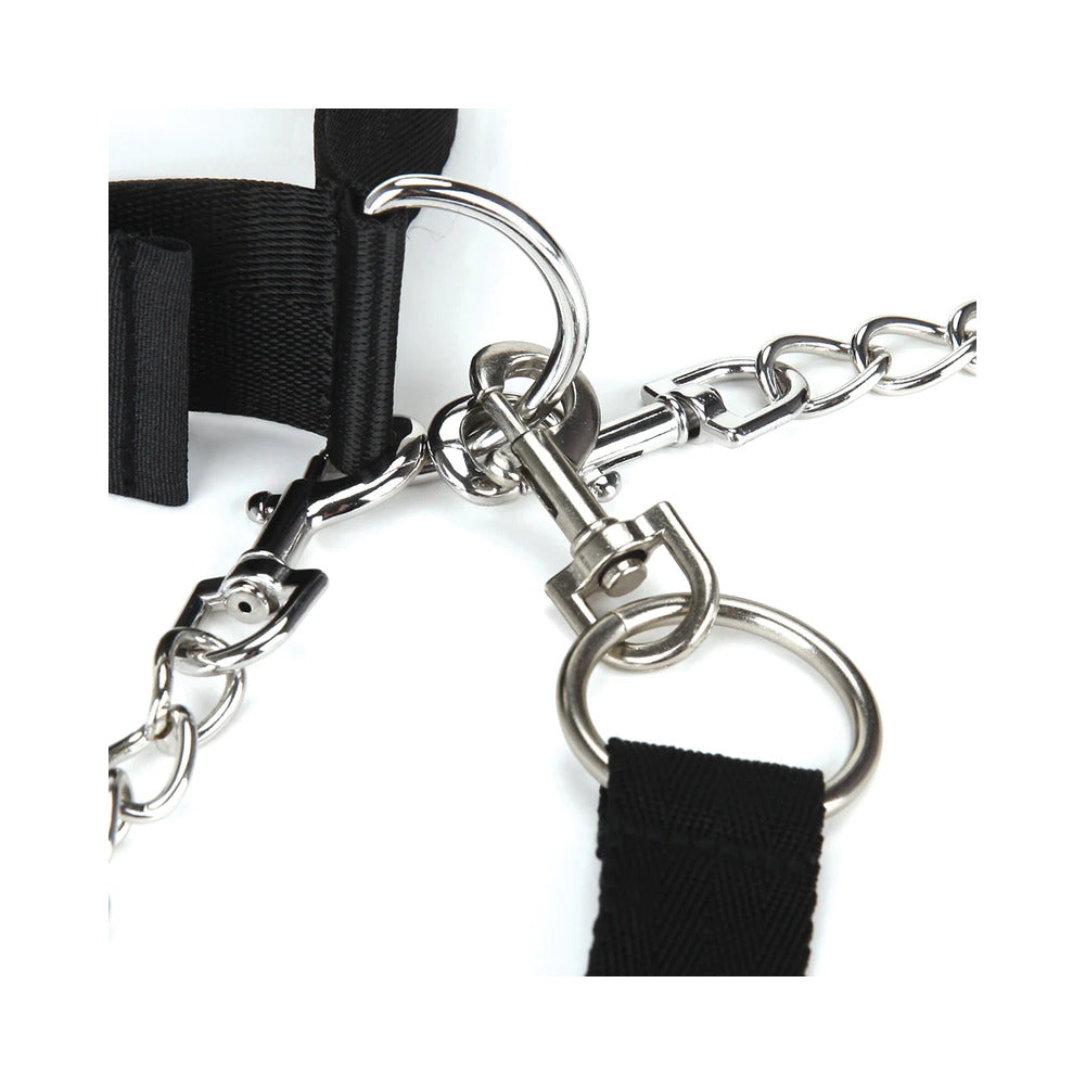 ELECTRIC EEL - LUX FETISH COLLAR CUFFS & LEASH SET