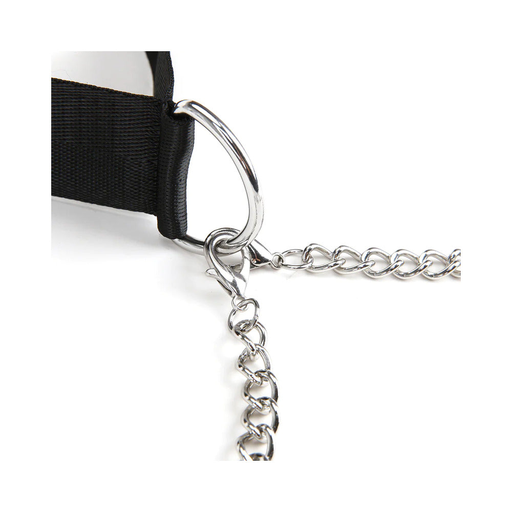 LUX FETISH COLLAR & NIPPLE CLAMPS WITH ADJUSTABLE PRESSURE