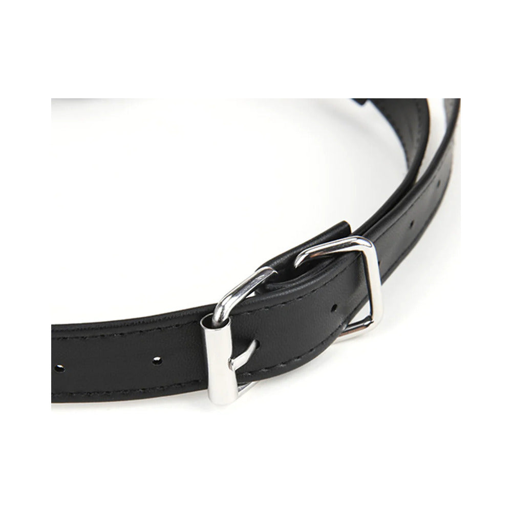 ELECTRIC EEL - LUX FETISH BREATHABLE BALL GAG WITH ADJUSTABLE PRESSURE NIPPLE CLAMPS