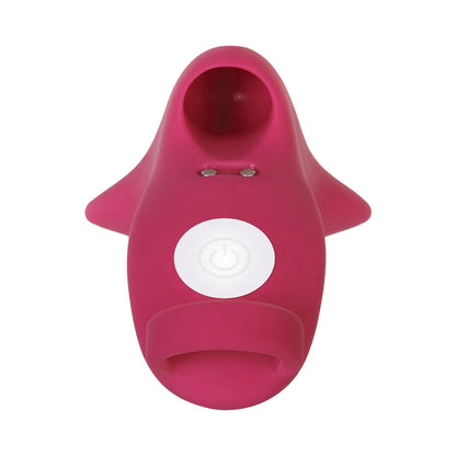 EVOLVED - FRISKY FINGER RECHARGEABLE SILICONE FINGER VIBRATOR BURGUNDY