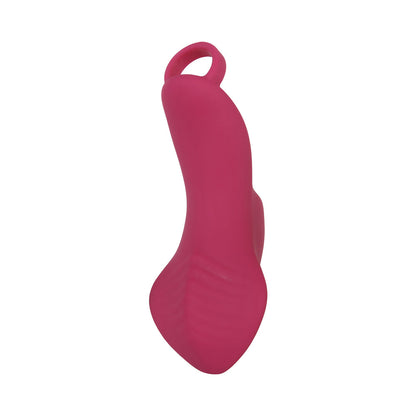 EVOLVED FRISKY FINGER RECHARGEABLE SILICONE FINGER VIBRATOR BURGUNDY