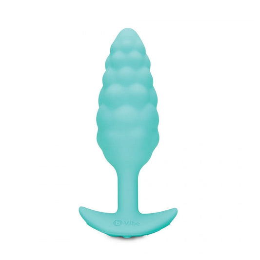B-VIBE BUMP RECHARGEABLE VIBRATING SILICONE TEXTURED ANAL PLUG MINT