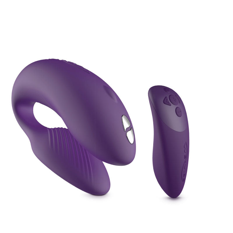 WE-VIBE CHORUS RECHARGEABLE REMOTE-CONTROLLED SILICONE COUPLES VIBRATOR PURPLE