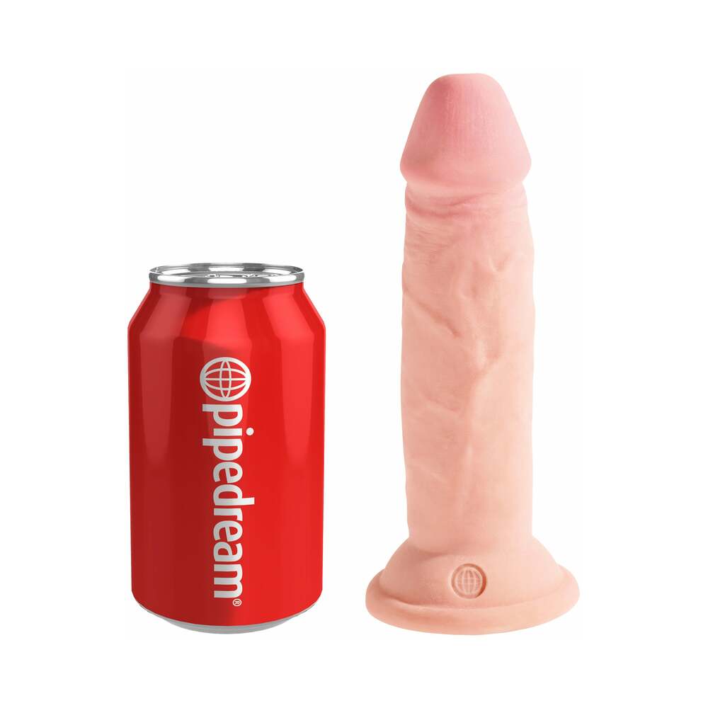 PIPEDREAM - KING COCK PLUS 6 IN. TRIPLE DENSITY COCK REALISTIC DILDO WITH SUCTION CUP BROWN