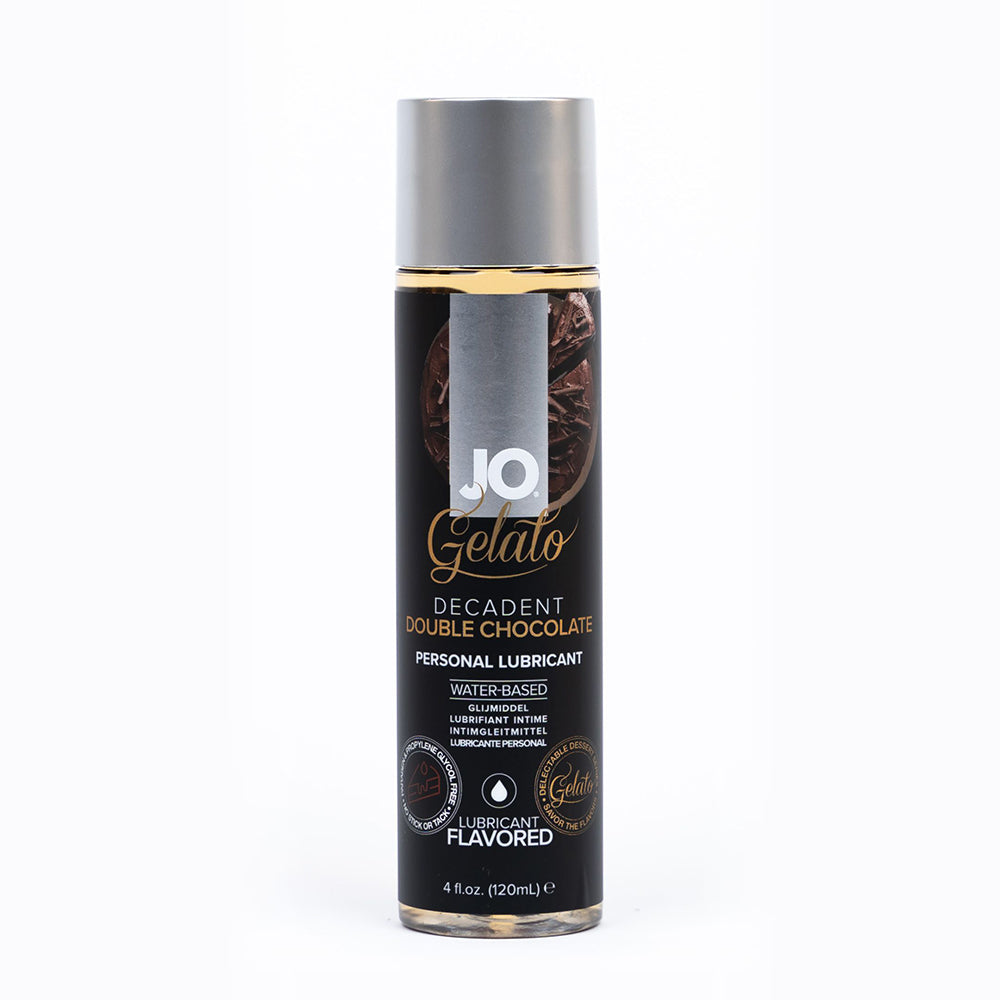 SYSTEM JO - JO GELATO DECADENT DOUBLE CHOCOLATE FLAVORED WATER-BASED LUBRICANT 4 OZ.