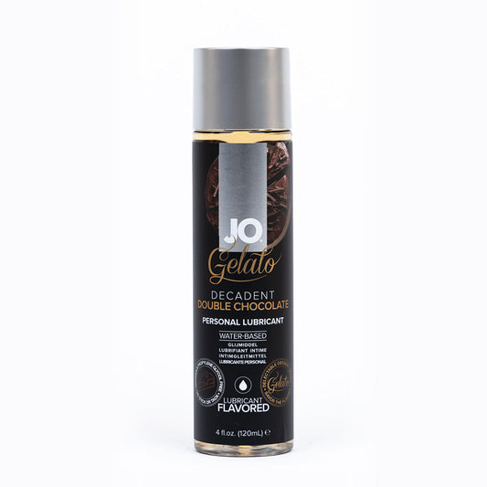 SYSTEM JO - JO GELATO DECADENT DOUBLE CHOCOLATE FLAVORED WATER-BASED LUBRICANT 4 OZ.