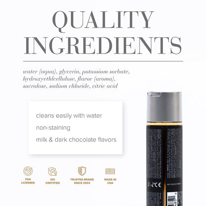 SYSTEM JO - JO GELATO DECADENT DOUBLE CHOCOLATE FLAVORED WATER-BASED LUBRICANT 4 OZ.