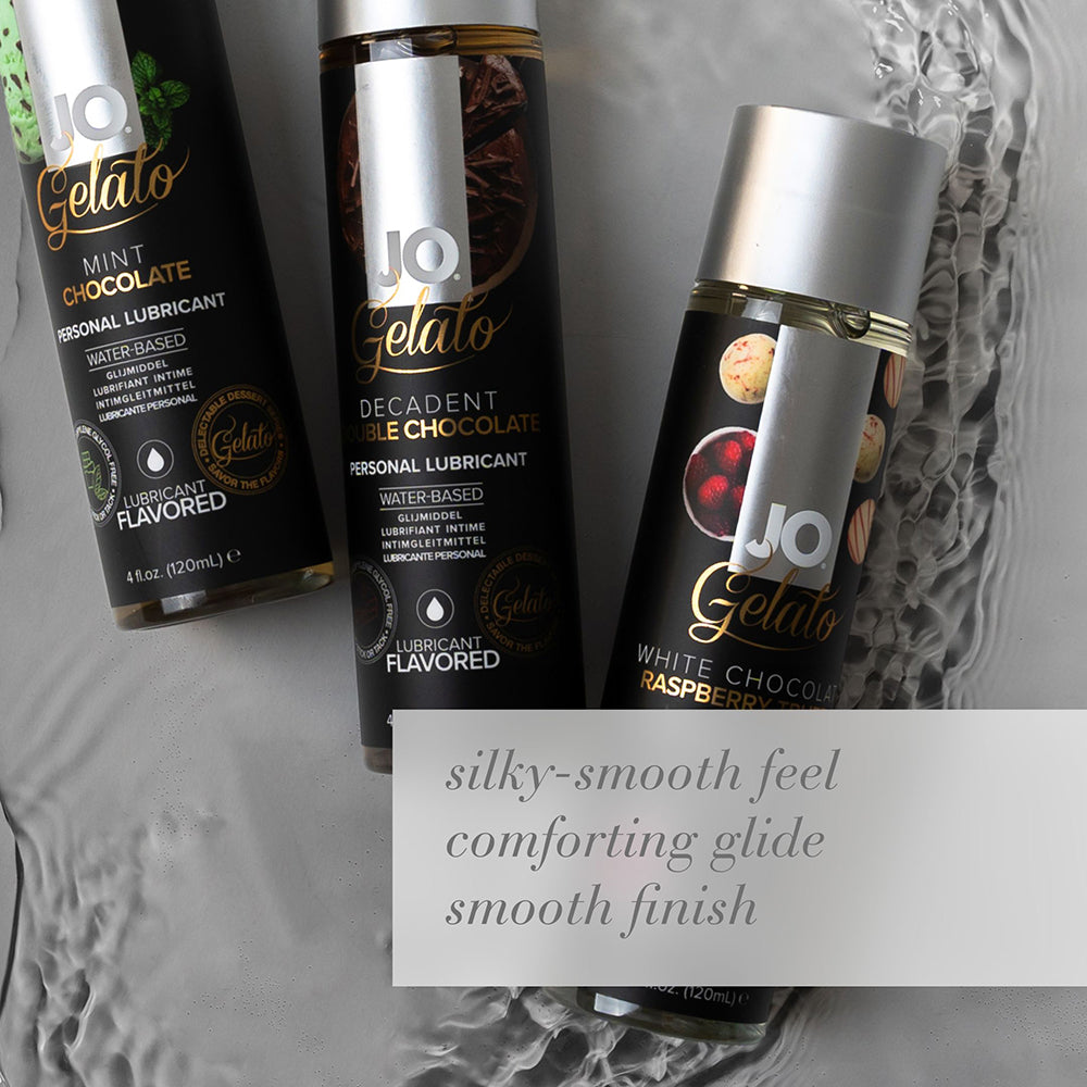 SYSTEM JO - JO GELATO DECADENT DOUBLE CHOCOLATE FLAVORED WATER-BASED LUBRICANT 4 OZ.