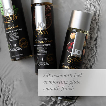 SYSTEM JO - JO GELATO DECADENT DOUBLE CHOCOLATE FLAVORED WATER-BASED LUBRICANT 4 OZ.