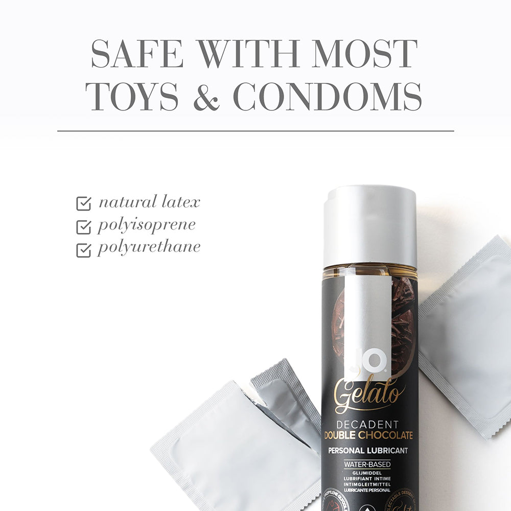 SYSTEM JO - JO GELATO DECADENT DOUBLE CHOCOLATE FLAVORED WATER-BASED LUBRICANT 1 OZ.
