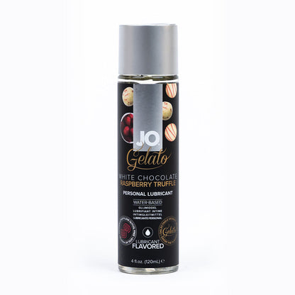 SYSTEM JO - JO GELATO WHITE CHOCOLATE RASBERRY TRUFFLE WATER-BASED LUBRICANT 4 OZ.