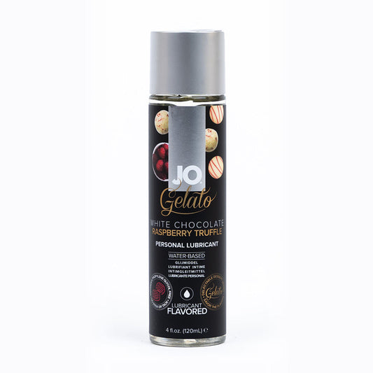 SYSTEM JO - JO GELATO WHITE CHOCOLATE RASBERRY TRUFFLE WATER-BASED LUBRICANT 4 OZ.