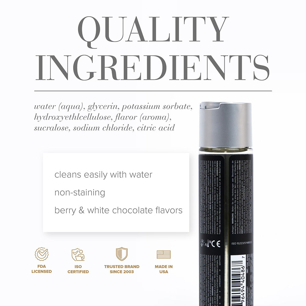 SYSTEM JO - JO GELATO WHITE CHOCOLATE RASBERRY TRUFFLE WATER-BASED LUBRICANT 4 OZ.