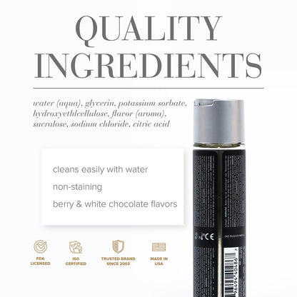 SYSTEM JO - JO GELATO WHITE CHOCOLATE RASBERRY TRUFFLE WATER-BASED LUBRICANT 4 OZ.