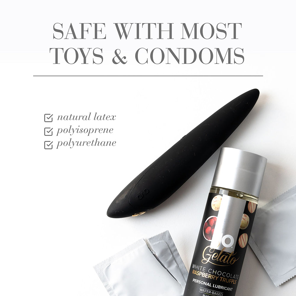 SYSTEM JO - JO GELATO WHITE CHOCOLATE RASBERRY TRUFFLE WATER-BASED LUBRICANT 4 OZ.