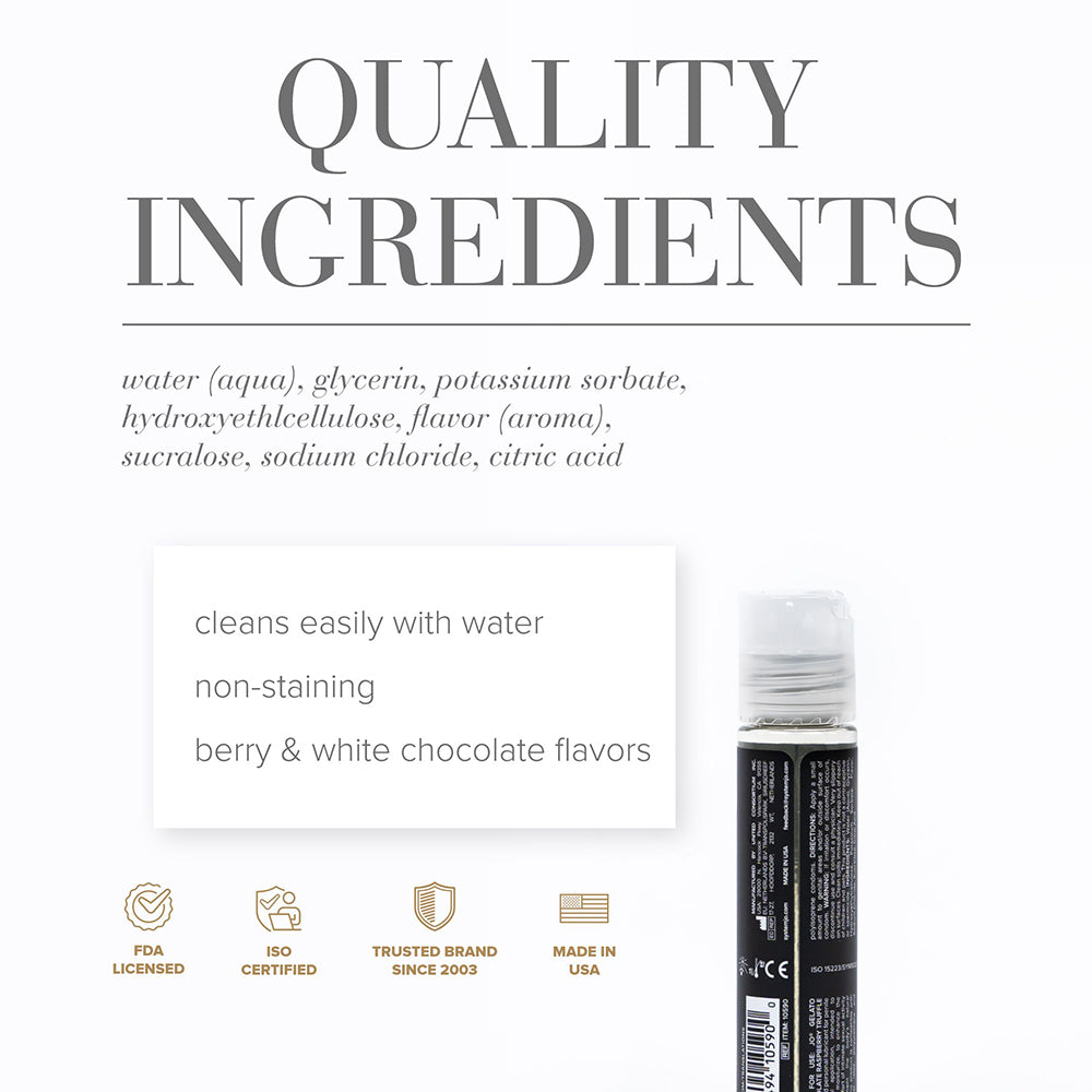SYSTEM JO - JO GELATO WHITE CHOCOLATE RASBERRY TRUFFLE WATER-BASED LUBRICANT 1 OZ.