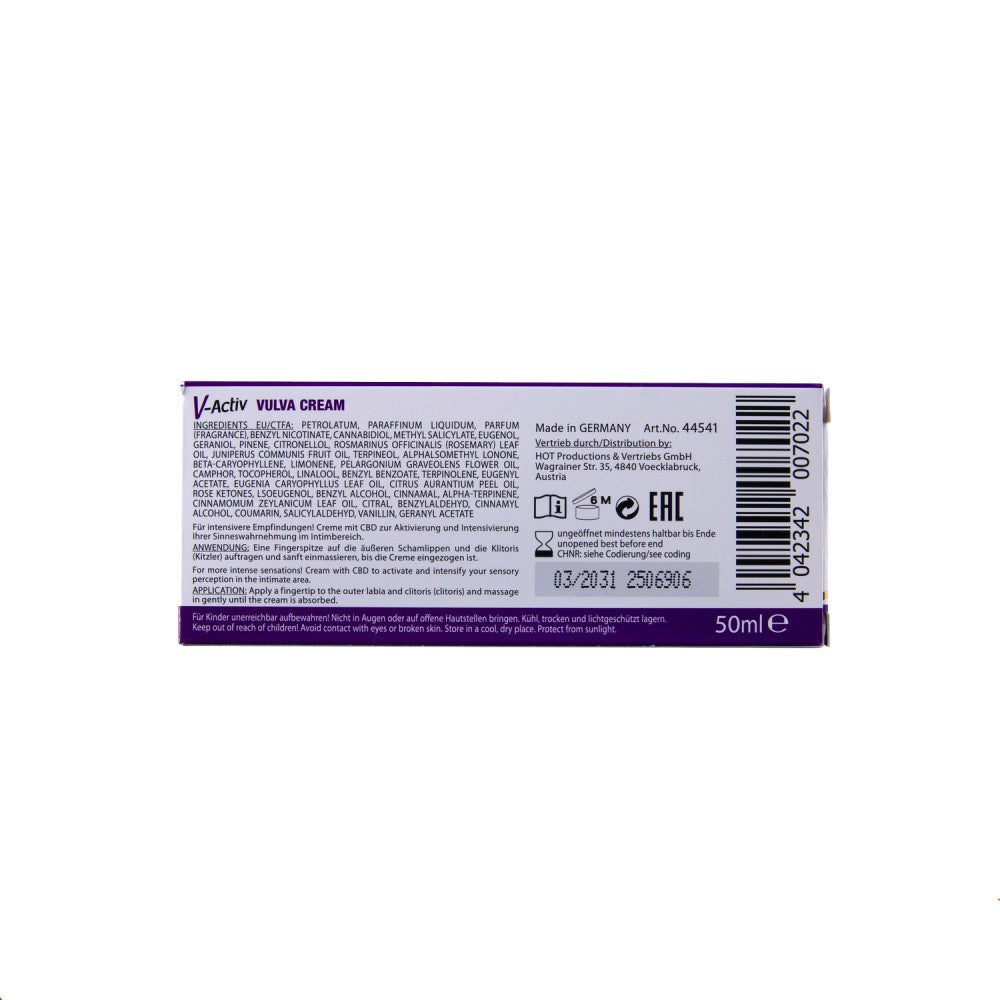 HOT - HOT VULVA CREAM WITH CBD 50 ML