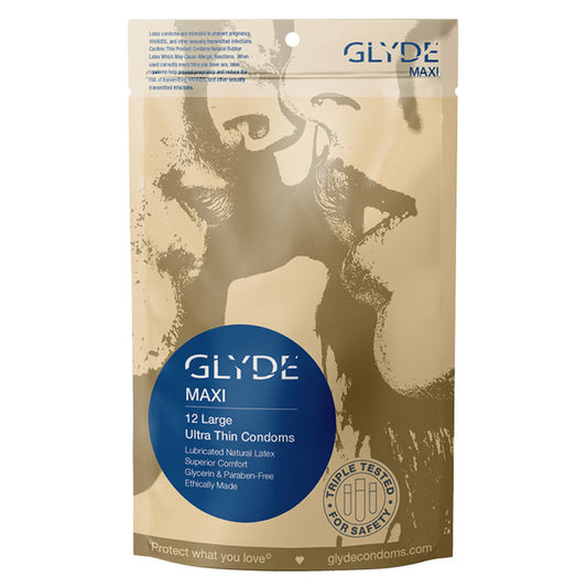 PRESERVATIVOS GLYDE - GLYDE MAXI GRANDE/XL 12PK