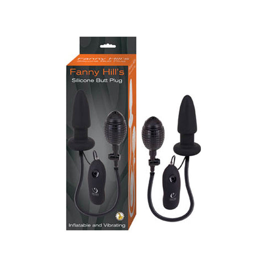 FANNY HILLS SILICONE BUTT PLUG-BLACK