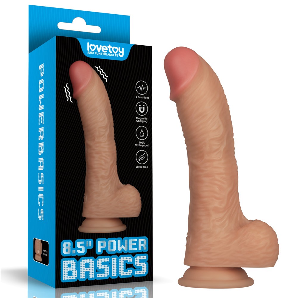 LOVETOY - 8.5'' VIBRATING POWER BASICS COCK