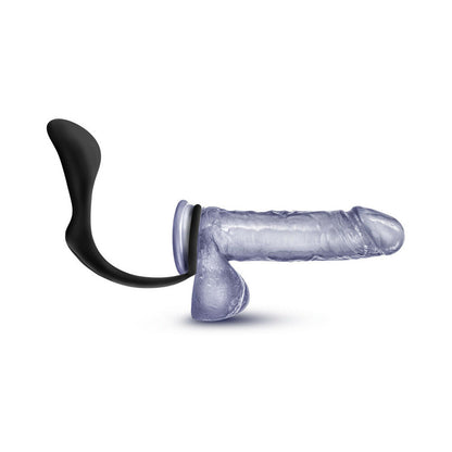 BLUSH - ANAL ADVENTURES PLATINUM SILICONE COCK RING PLUG BLACK
