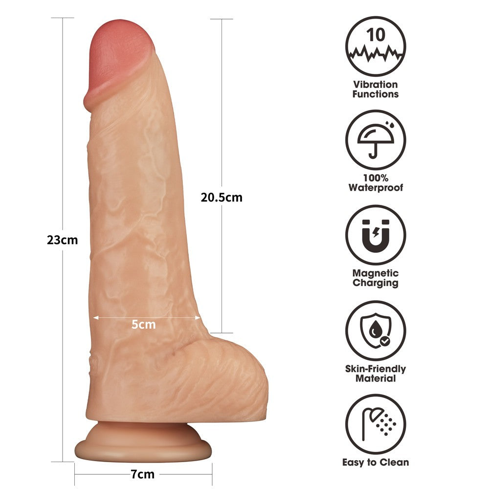 LOVETOY - 9'' VIBRATING POWER BASICS COCK