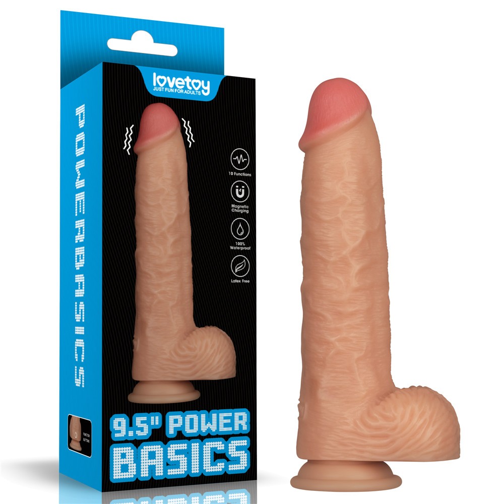 LOVETOY - 9.5'' VIBRATING POWER BASICS COCK