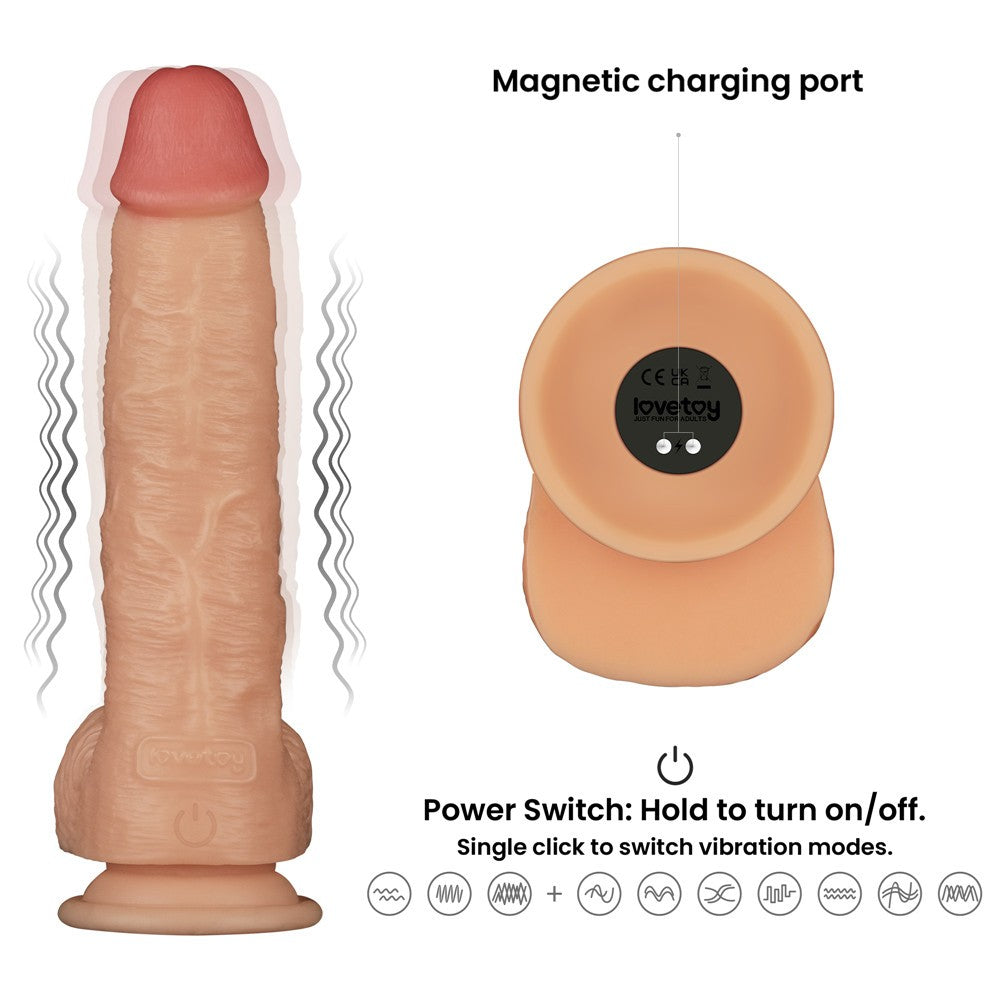 LOVETOY - 9.5'' VIBRATING POWER BASICS COCK