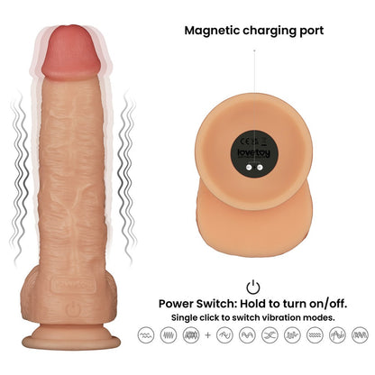 LOVETOY - 9.5'' VIBRATING POWER BASICS COCK