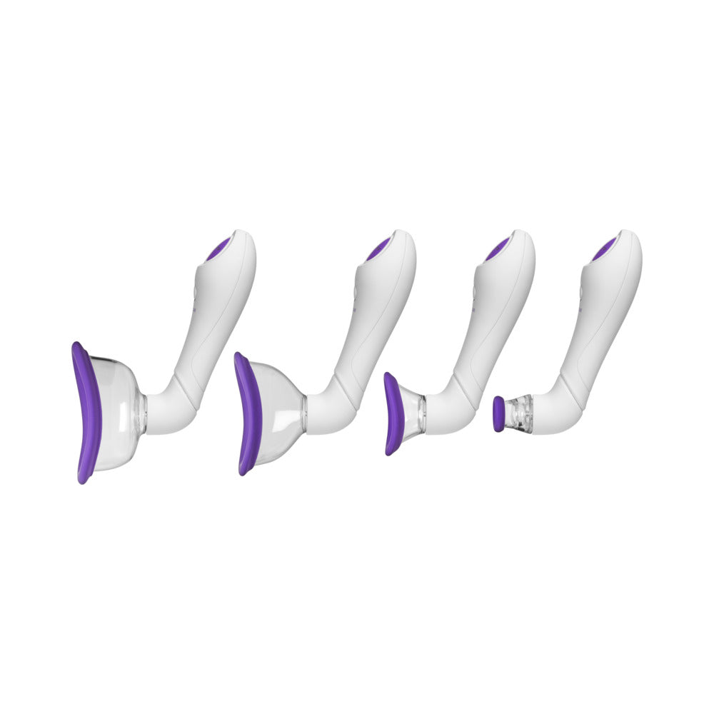 DOC JOHNSON - BLOOM - INTIMATE BODY PUMP - AUTOMATIC - VIBRATING - RECHARGEABLE PURPLE/WHITE