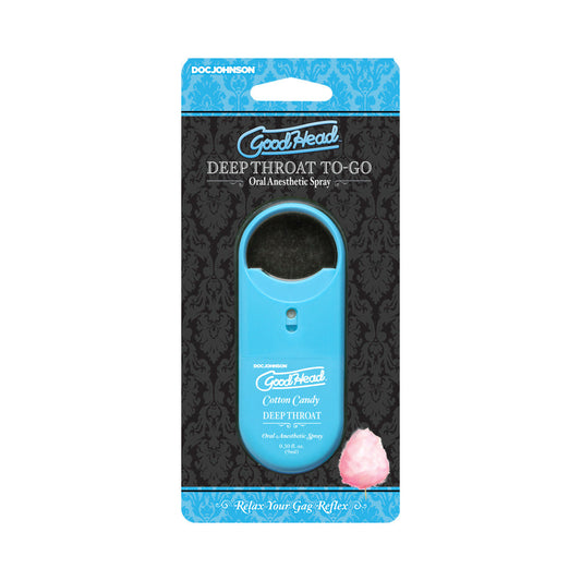 DOC JOHNSON - GOODHEAD - DEEP THROAT SPRAY TO-GO - COTTON CANDY - 0.30 FL. OZ.