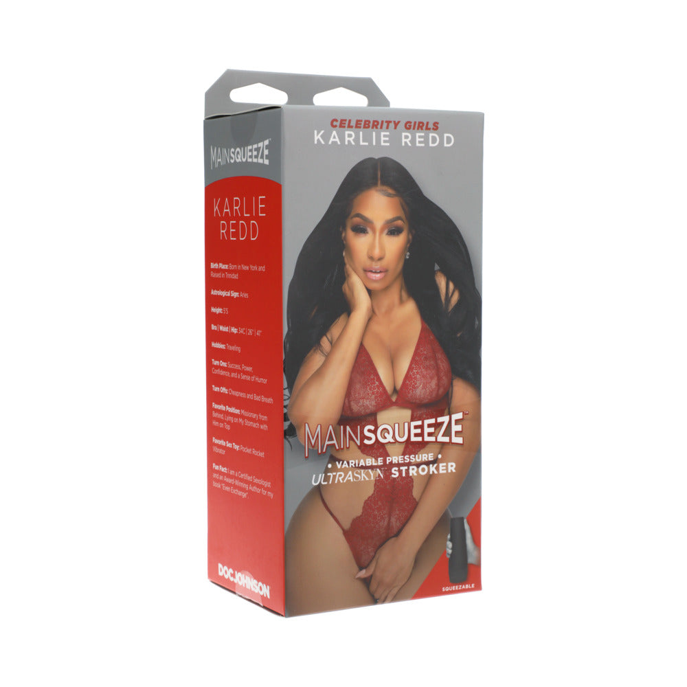 MAIN SQUEEZE - CELEBRITY GIRLS - KARLIE REDD - ULTRASKYN STROKER - PUSSY CARAMEL