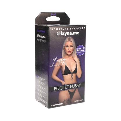 DOC JOHNSON - SIGNATURE STROKERS - GIRLS OF SOCIAL MEDIA - @LAYNA.ME - ULTRASKYN POCKET PUSSY VANILLA