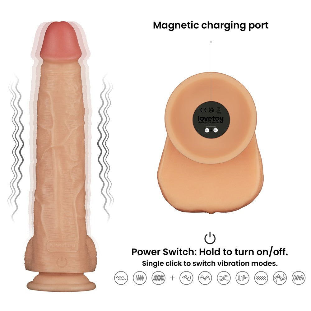LOVETOY - 11'' VIBRATING POWER BASICS COCK