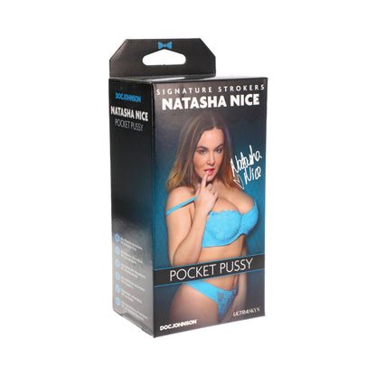 DOC JOHNSON - SIGNATURE STROKERS - NATASHA NICE - VAGINA DE BOLSILLO ULTRASKYN VAINILLA